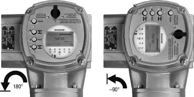 AC 01.2 No intrusivo Modbus RTU Montaje Figura 11: Posiciones de montaje C y D 4.5.1. Cambiar las posiciones de montaje Tensión peligrosa! Posibilidad de descarga eléctrica.