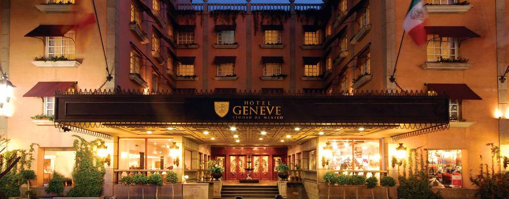 Elegancia, vanguardia y buen servicio son atributos que el Hotel Geneve ha conservado en sus más de 108 años.