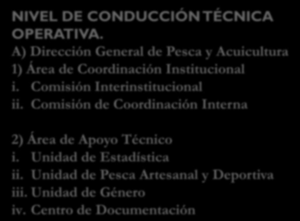 i. Comisión Interinstitucional ii.