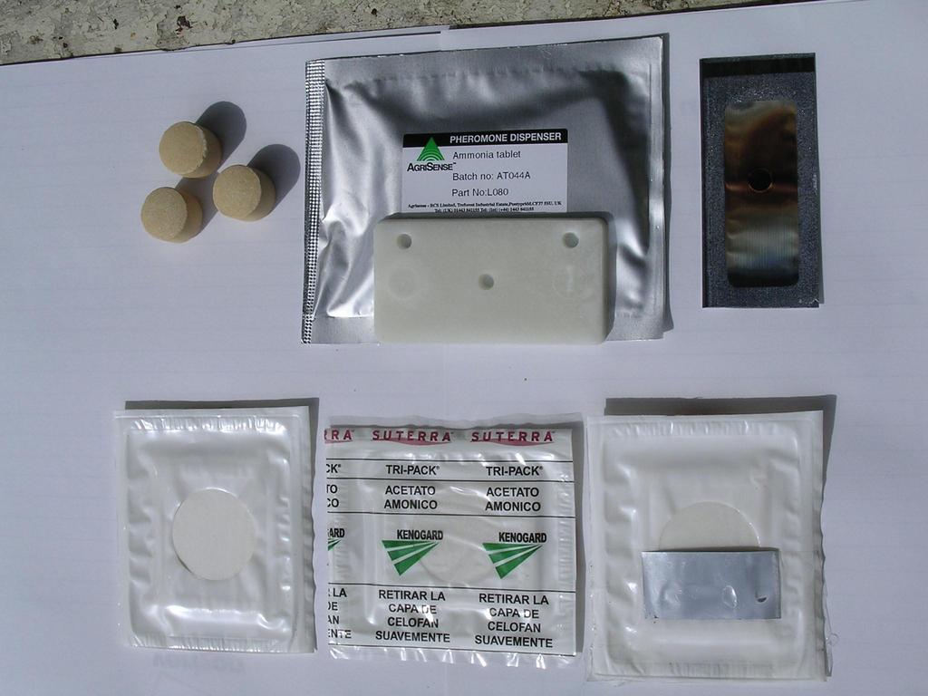Atrayentes usados: Putrescina (Pt) (pastillas)