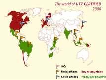 certificado, 100+ grupos en transicion (100,000 productores) 297 compradores (tostadores, importadores,