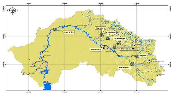 Cuenca del río Piura: regulación de caudales a 1700 m3/seg.