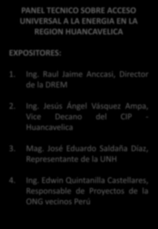 Raul Jaime Anccasi, Director de la DREM 2. Ing.