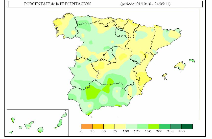 o o Cantidades acumuladas máximas: 28 mm. registrados en Ciudad Real, 24 mm. en Albacete, 23 mm. en Valladolid y 22 mm. en Huelva.
