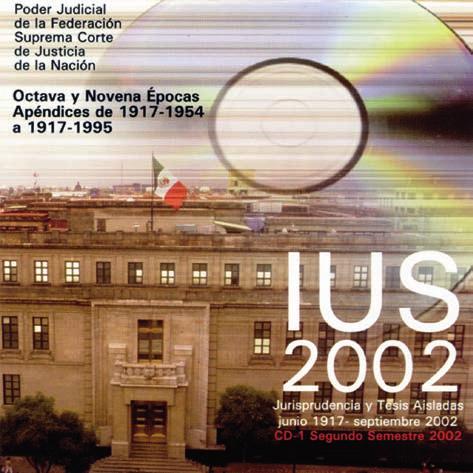 86 Suprema Corte de Justicia de la Nación IUS 2002.