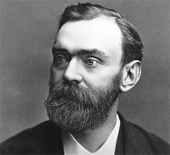 PREMIOS NOBELES Alfred Bernhard Nobel (1833-1896) Sueco Descubrió la dinamita mezclando nitroglicerina con un material absorbente (tierra de diatomeas).