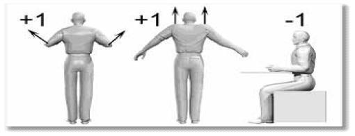 Marco teórico 8 CUADRO N MODIFICACIONES SOBRE LA PUNTUACIÓN DEL BRAZO Modificaciones de puntuación del brazo Puntos Posición Si el hombro está elevado o del brazo rotado Si los brazos están abducidos