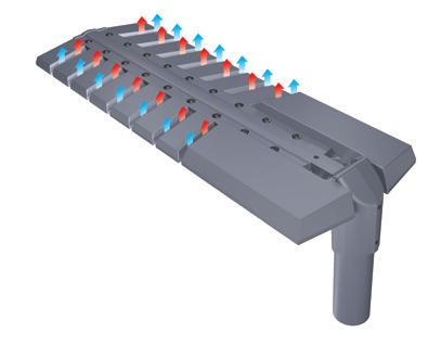 rendimiento Gestión térmica El revolucionario diseño de V-MAX ha sido desarrollado con el fin de aumentar la disipación térmica de los componentes electrónicos
