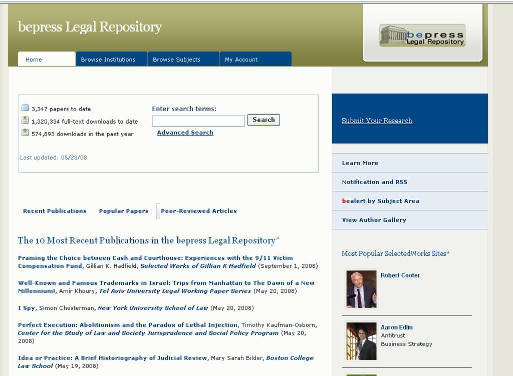 BEPRESS LEGAL REPOSITORY http://law.