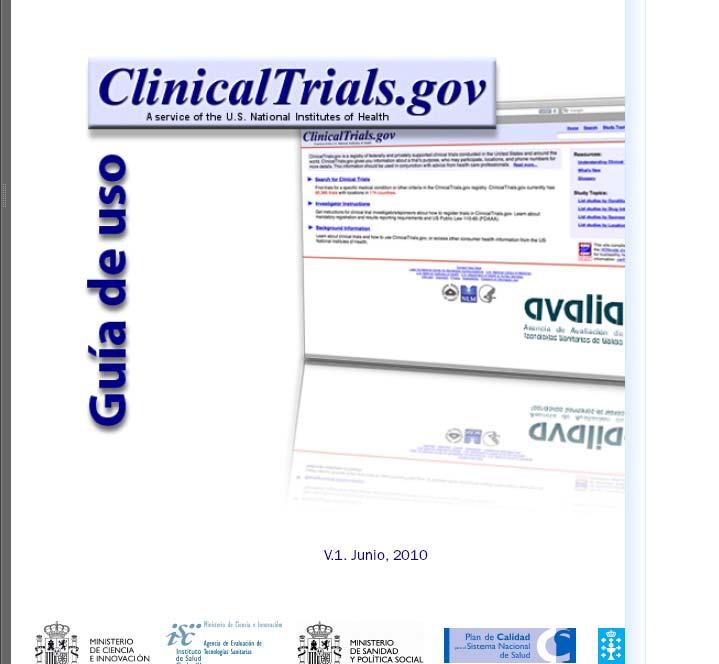 Recursos de apoyo a la investigación ClinicalTrials (CT) Si