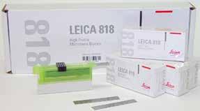 46 Fig. 47 Hojas desechables Leica TC-65 Microtomo Leica TC-65, sistema de hojas desechables para cortar materiales de muestra duros.