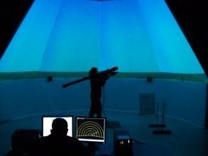 El Cono, sala de simulación virtual donde con un moderno