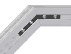 1) (cod 5304), ángulos de sujeción de aluminio (cod 53221) con conjunto tornillo cabeza martillo (3.