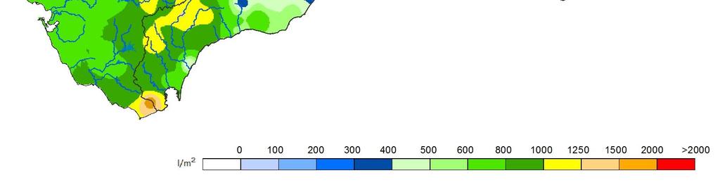 Informe Hidrológico Agosto 218 Mapa de Precipitación
