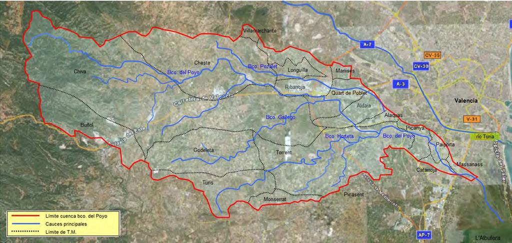 05 03. Reducción del riesgo de inundación en la rambla del Poyo y sus afluentes Saleta y Pozalet.