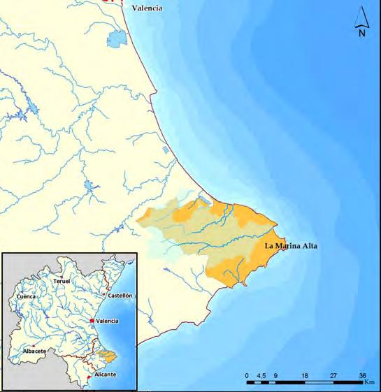 05 05. Reducción del riesgo de inundación en la comarca de la Marina Alta: ríos Gorgos, Girona, barrancos del Quisi y del Pou Roig y otros.