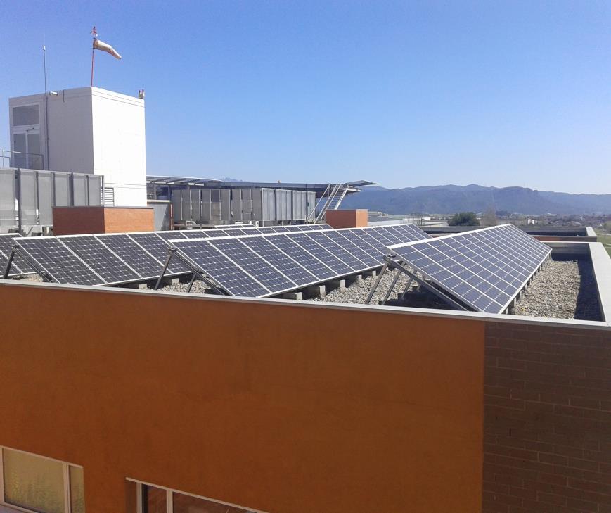 1.- Energia Solar Fotovoltaica Panells per produir electricitat mitjançant la radiació solar.