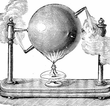 4.2.23*. La primera máquina térmica, esto es dispositivo que por acción del calor, producía movimiento fue la eolipila de Herón de lejandría (siglo I dc.), también mal llamada fuente de Eolo.