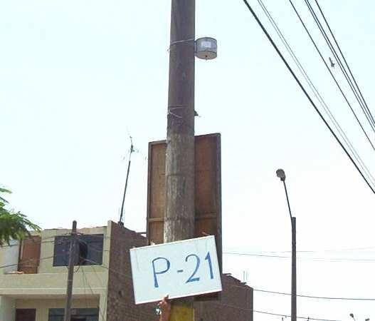 PUNTO 21 El punto 21 fue ubicado en la calle Las Guabas a tres