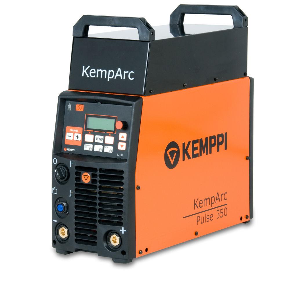 COMPONENTES DEL SISTEMA - EQUIPO KempArc Pulse 350 Power source La KempArc Pulse 350 es una fuente de potencia de CC/VC diseñada para un uso profesional exigente.
