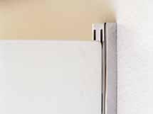 The wall-mounted profiles have different lengths and