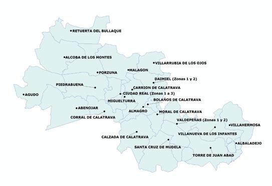 2005 Memoria Estadística 41 2.4.3 Área de Salud de Ciudad Real. Población total (TIS) 301.541 hab. Extensión 11.