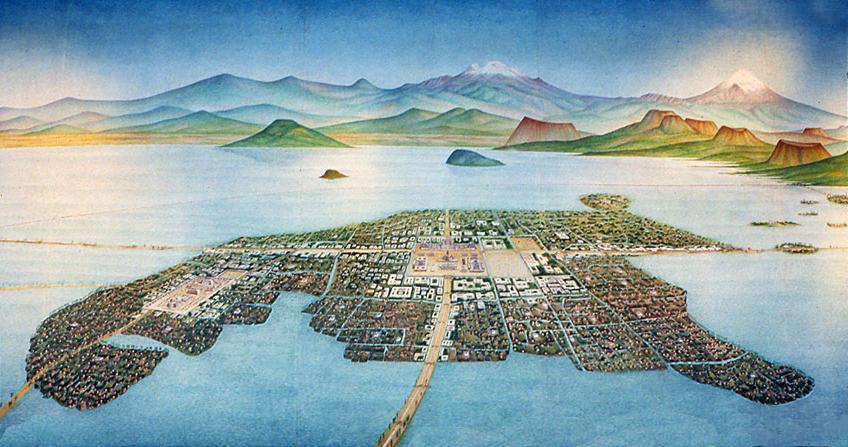 La cuidad de México, fue la capital y principal ciudad de los Mexicas antes de la llegada de los españoles.