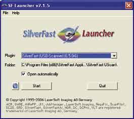 SilverFast a iniciar y haga clic sobre Iniciar SilverFast se iniciará de la forma acostumbrada Registrar SilverFast La primera vez