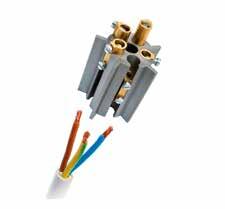 Montaje IP-X8 Montaje IP-68 Para cables de hasta 5 conductores Para todo tipo de uso, también sumergido o bajo tierra Reaccesible e inspeccionable No propagan la llama Atóxicos y sin caducidad