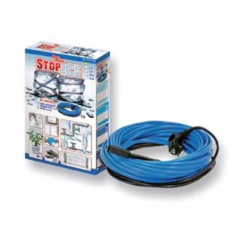 Stop Ice Kit de cable calefactor de potencia constante con termostato Listo para usar Stop Ice Plus Kit de cable calefactor de potencia constante con termostato Listo para usar