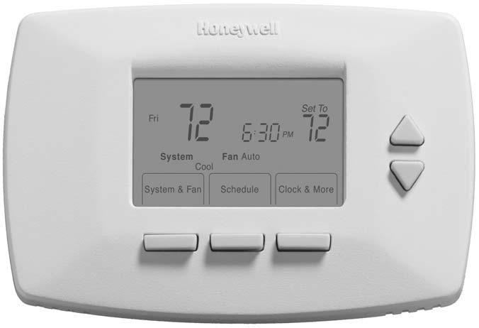 Termostato RTH7400D programable GUÍA PARA EL PROPIETARIO El termostato RTH7400D proporciona control electrónico para sistemas de calefacción y enfriamiento de 24 Vca o para sistemas de calefacción de