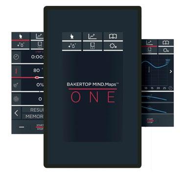 CHEFTOP MIND.Maps ONE MASTER.Touch One La pantalla táctil de diseño sencillo e intuitivo, con la tecnología más avanzada de UNOX.