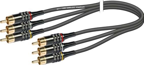 Audio Profesional Emelec VíasCom EQ5555-3 RCA M / 3 RCA M EQ555500S EQ555503S EQ555505S EQ555510S EQ555515S 1,5 m 3,0 m 5,0 m 10,0 m 15,0 m Composición Cable Q11-1086 Emelec VíasCom Conductores: