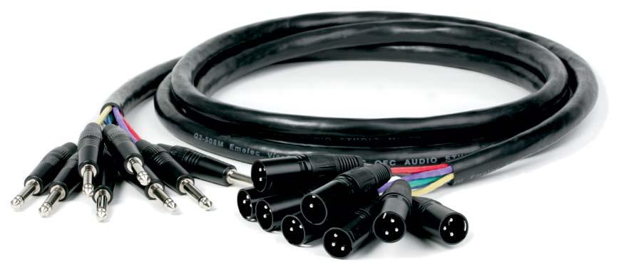 Audio Profesional Emelec VíasCom Stage Multipair Link System En esta serie de Conexiones utilizamos los cables analógicos de la serie Q3-500M o bien los cables digitales de la serie Q3-700D.