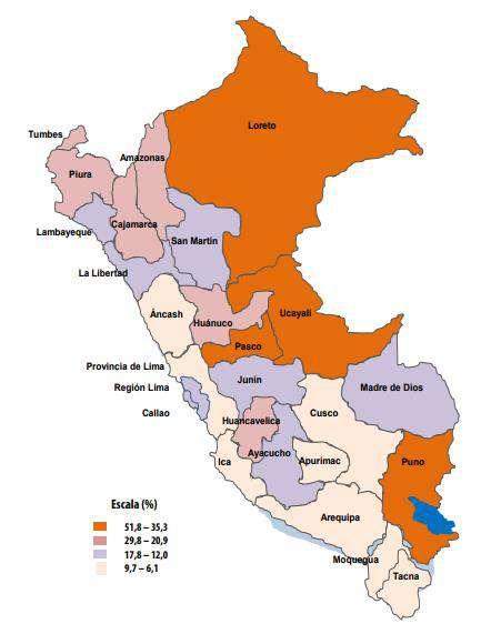 107 Anexo B.4 Población sin acceso a agua por red pública según región.