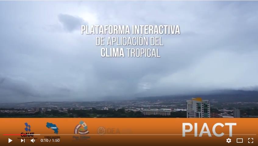 Plataforma Interactiva de Aplicación del Clima Tropical- PIACT