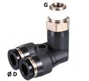 Tubing technology Push-in fittings and plug-in connectors standard Male Y-connectors dimensions Pressure range [bar (psi)] operating temperature [ C ( F)] item no. 30.403-0.95-15 (-13.8-217.