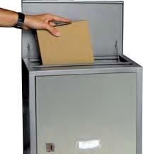 Los buzones Pack-Box aseguran la buena recepción de los paquetes hasta tamaño 200x300x100