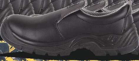 WORKTEAM Protección 253 A E FO WRU SRC P1402 ZapatoShoes CERTIFICADO EN ISO 20345:2011. S2 SRC ISO EN 20345:2011. CERTIFICATE S2 SRC Zapato de microfibra, especial para alimentación.