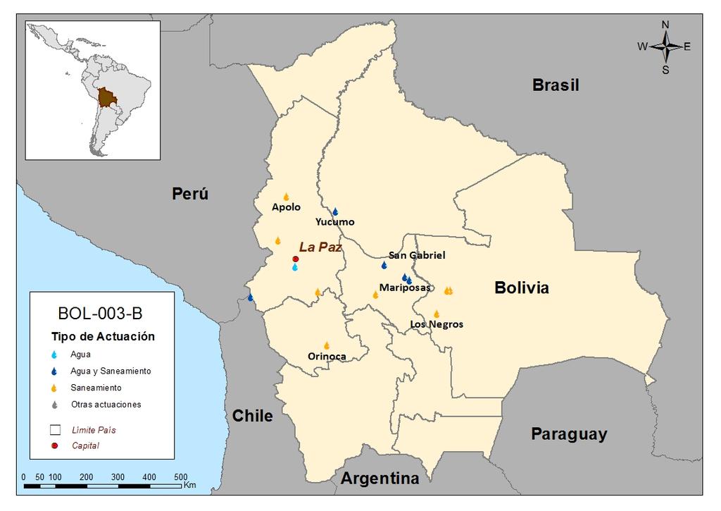 Zona de actuación: 1.6. ÁMBITO DE TRABAJO Comunidades rurales, menores a 10.000 habitantes, de los departamentos de Cochabamba, Santa Cruz, La Paz, Oruro y Beni.