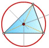 Medianas y baricentro: las medianas son los segmentos que unen cada vértice con el punto medio del lado opuesto, se