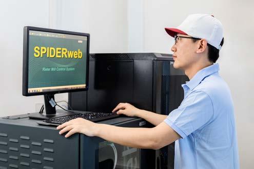 Análisis de datos útiles con SPIDERweb* El sistema de monitoreo de hilandería SPIDERweb analiza