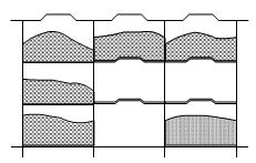 compartimientos distintos. 3 Separado por todo un compartimiento o toda una bodega de: Una separación vertical u horizontal.