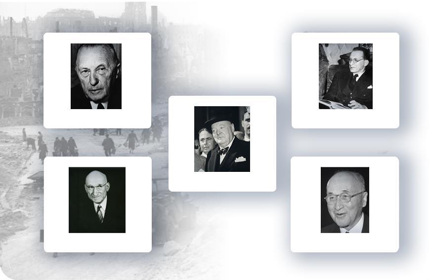 El origen de la Unión Europea "Europa no se hará de una vez ni en una obra de Konrad Adenauer A.