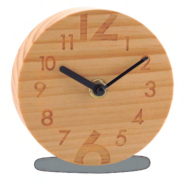 NUEVO RELOJES RE-188 RELOJ DE MESA WOODY Reloj de mesa en madera. 1 pila AA (no incluida).