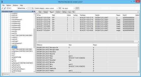 eventos en los mismos y compararlos con un fichero de configuración SCL del sistema para detectar desviaciones.