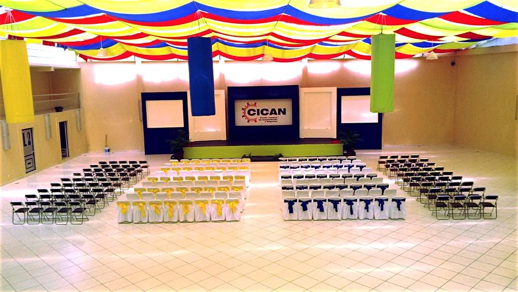 90 Salón Real Centro Integral de Capacitación y Negocios (CICAN) Montajes Salón Principal - Banquete: 600 pax - Auditorio: 1000
