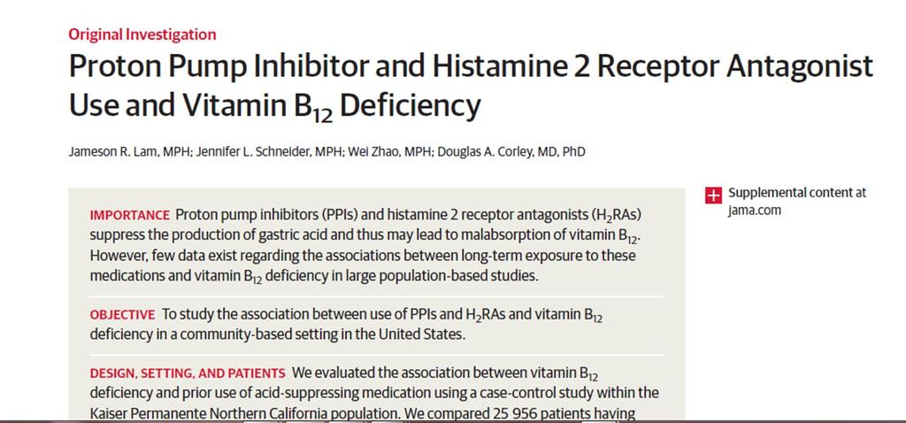 Existeix associació entre ús d IBPcrònic i dèficit vitamino-mineral?