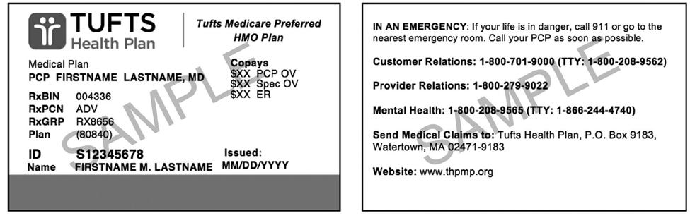 Evidencia de cobertura 2019 para Tufts Medicare Preferred HMO Basic No Rx 8 Capítulo 1. Comenzar como miembro proveedor de Medicaid, en caso de que corresponda.