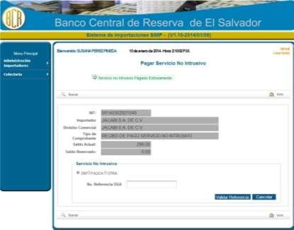 PASO 4 Confirmación de pago SINI e impresión de recibo de pago El sistema confirma al usuario que el pago ha